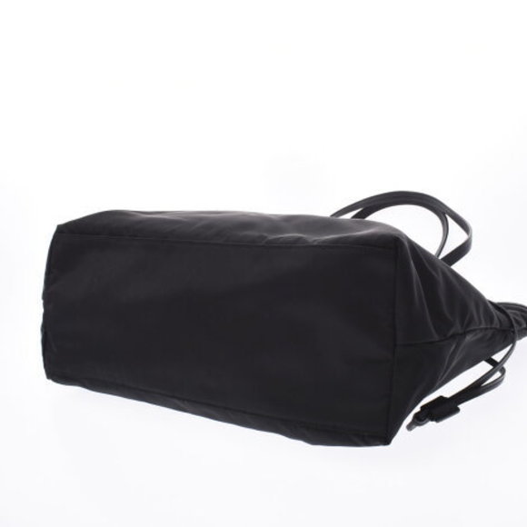 PRADA Black Nylon Leather Tote Bag - Picture 5 of 12